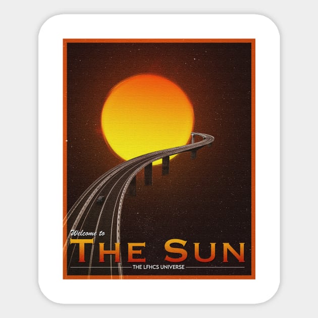 POSTCARD: THE SUN. Sticker by LFHCS